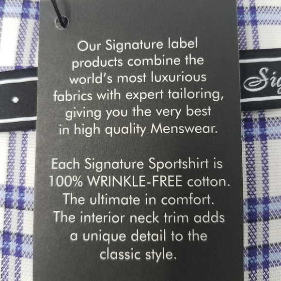 Jos. A. Bank Signature Collection Wrinkle Free Button Down Shirt XXL - Picture 6 of 7